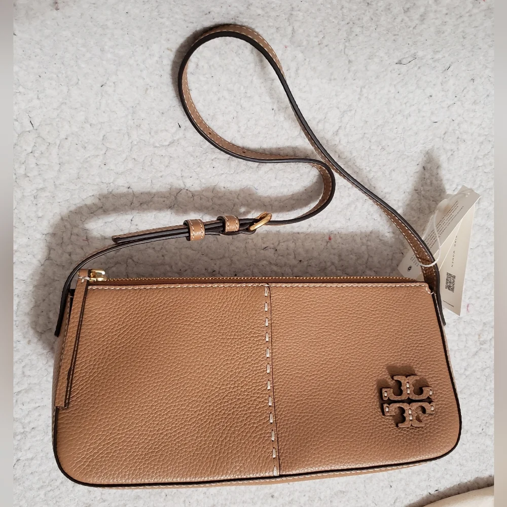 Tory Burch McGraw Leather Shoulder Bag - Picture 3 of 9